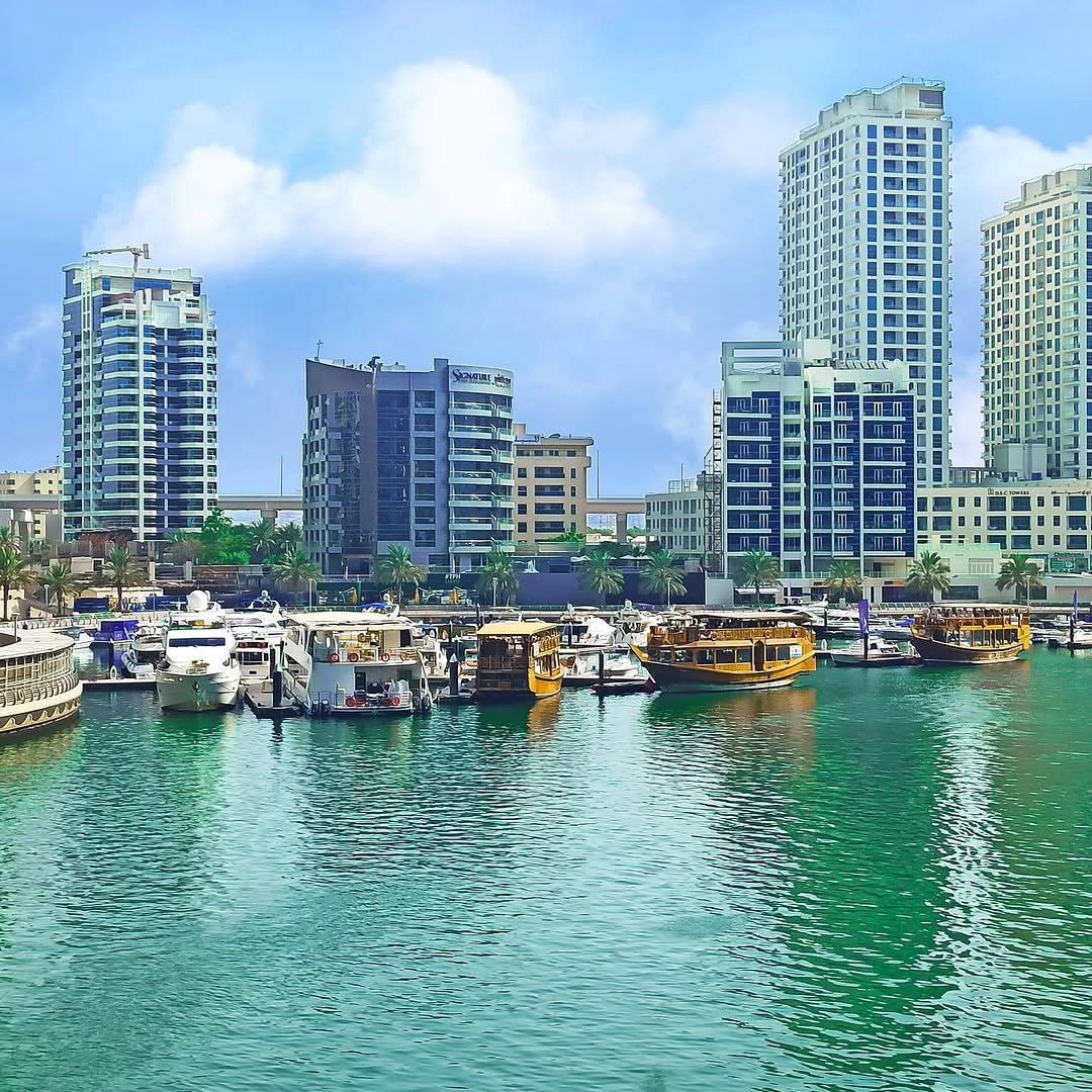Espaço para foto própria de Dubai Marina
