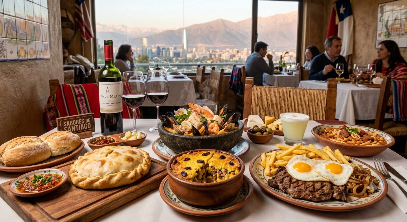 Espaço para foto própria de Gastronomia de Santiago, Chile