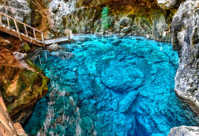 Espaço para foto própria de Hoyo Azul e natureza, Punta Cana