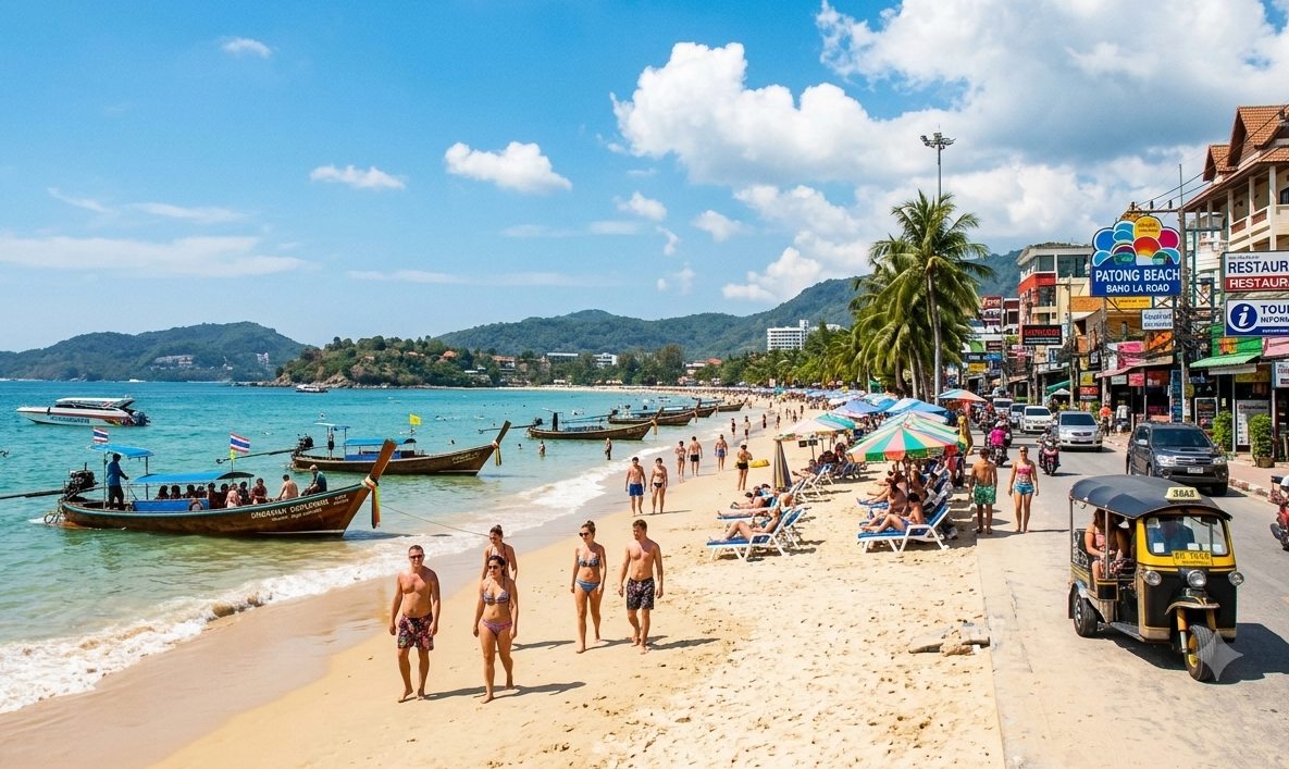 Espaço visual para foto de Phuket
