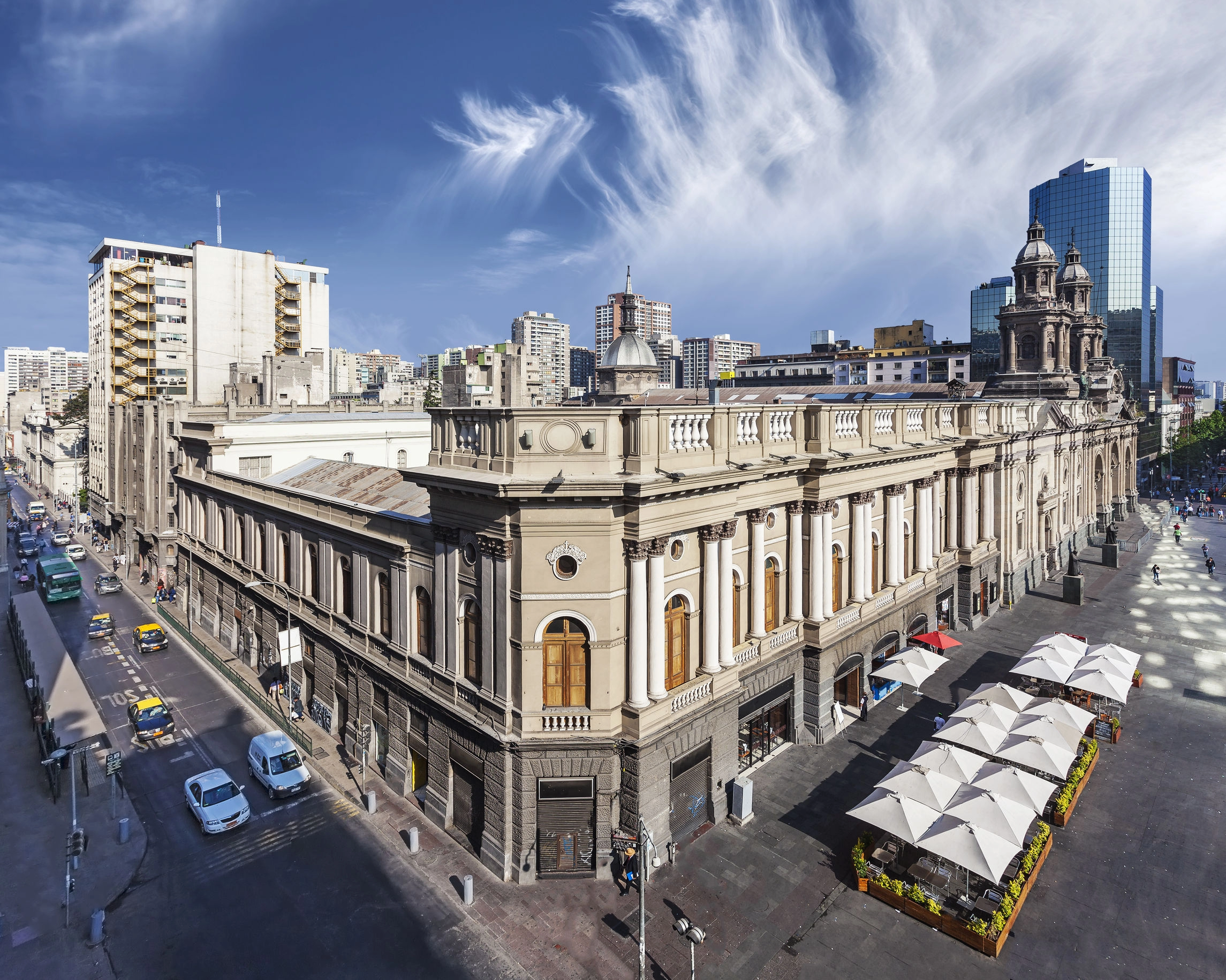Espaço para foto própria de Santiago histórico, Chile